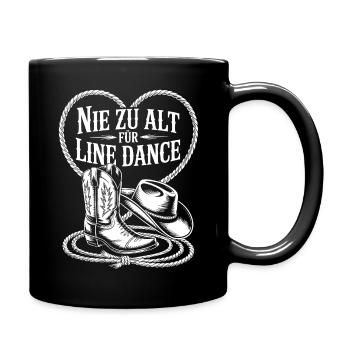 Never too old for line dancing - Full Colour Mug - black - Right