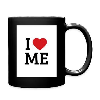 I Love Me Heart – Self-Love - Full Colour Mug - black - Right