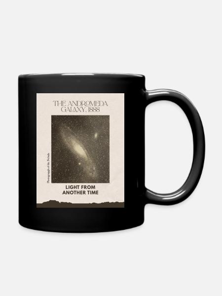 Andromeda Galaxy Vintage  - Full Colour Mug - black