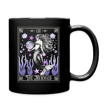 The Mermaid Mystical Tarot - Full Colour Mug - black - Right