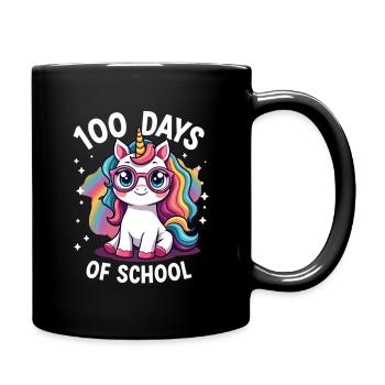 100th Day Of School 100 Day Of School Kids - Full Colour Mug - black - Right