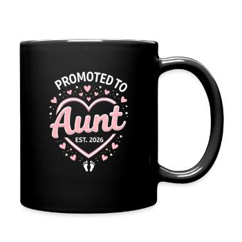 Tante 2026 Tante 2026 Befördert zu Tante 2026 - Tasse einfarbig - Schwarz - Rechts