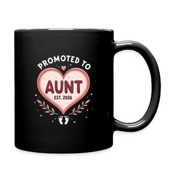 Tante 2026 Tante 2026 Befördert zu Tante 2026 - Tasse einfarbig - Schwarz - Rechts