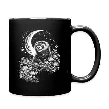 Moon Ferret - Full Colour Mug - black - Right