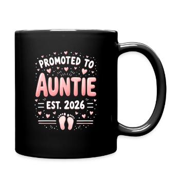 Tante 2026 Tante 2026 Befördert zu Tante 2026 - Tasse einfarbig - Schwarz - Rechts