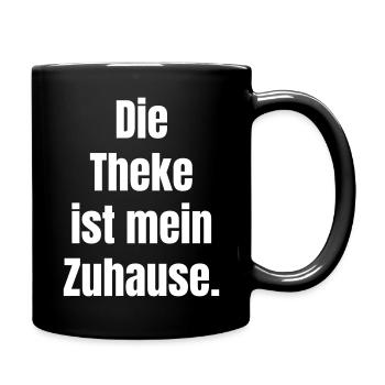 The counter is my home - Full Colour Mug - black - Right