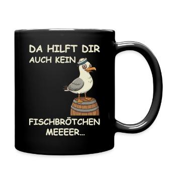 Betrunken Hamburg Fischmarkt - Tasse einfarbig - Schwarz - Rechts