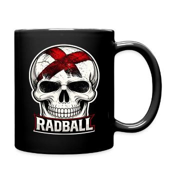 Radball, Cycleball, Hallenradsport - Tasse einfarbig - Schwarz - Rechts