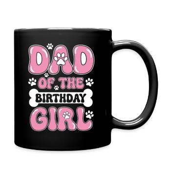 Papa de la fille d’anniversaire - Mug uni - noir - Droite