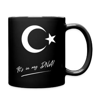 Türkei DNA – Stolz Türkische Flagge Design - Tasse einfarbig - Schwarz - Rechts