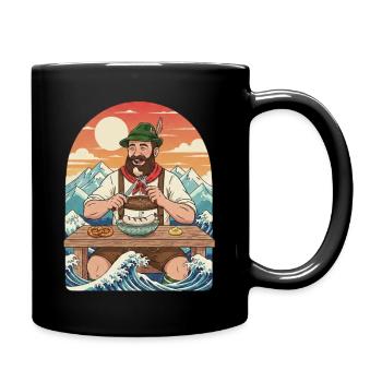 Weißwurst Alpen Kawaii Anime - Mug uni - noir - Droite