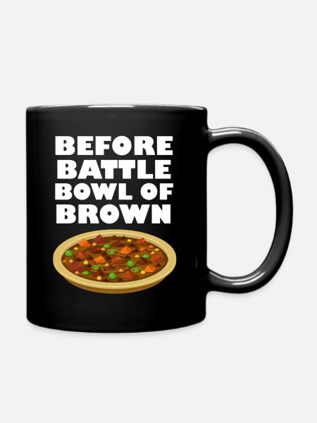 Avant le Battle Bowl de Brown - Mug uni - noir