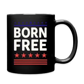 Born Free Stars & Stripes - Full Colour Mug - black - Right