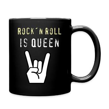 Rockn_Roll_is_Queen - Full Colour Mug - black - Right