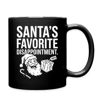 La déception préférée du Père Noël - Mug uni - noir - Droite
