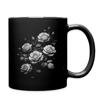 Roses - Mug uni - noir - Droite