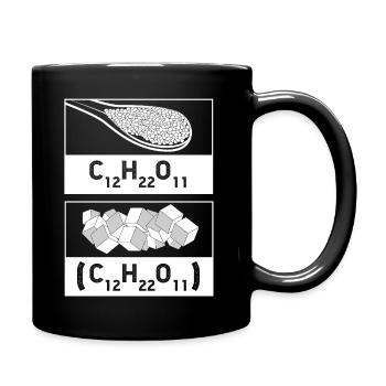 Structural formula chemistry science physics laboratory - Full Colour Mug - black - Right