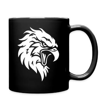 Silhouette d’aigle – Sauvage et Fort - Mug uni - noir - Droite