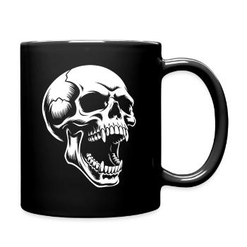 Screaming Skull - Full Colour Mug - black - Right
