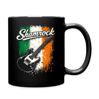 St Patrick E-Gitarre Irish Flag Rock - Tasse einfarbig - Schwarz - Rechts