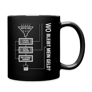 Lieber Staat Lass Mir Auch Was Übrig - Tasse einfarbig - Schwarz - Rechts