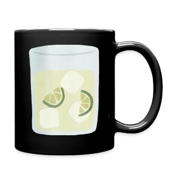 Moskauer Maultier im Aquarellstil - Tasse einfarbig - Schwarz - Rechts