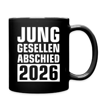Junggesellenabschied 2026 - Tasse einfarbig - Schwarz - Rechts
