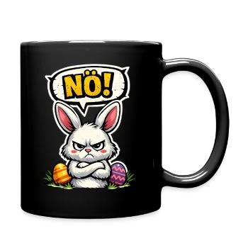 Lower Austrian Bunny Comic Easter Gift - Full Colour Mug - black - Right