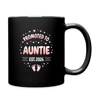 Tante 2026 Tante 2026 Befördert zu Tante 2026 - Tasse einfarbig - Schwarz - Rechts