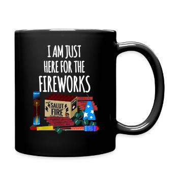 Pyro Drôle Drôle de Feux d’artifice Réveillon du Nouvel An - Mug uni - noir - Droite