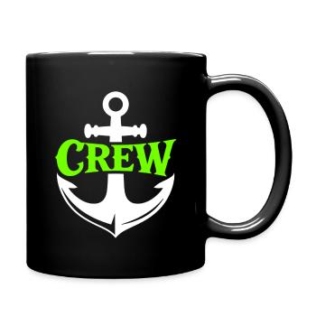 Neon Anchor Crew Motif - Full Colour Mug - black - Right