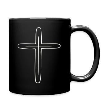croix - Mug uni - noir - Droite