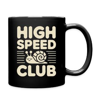 Escargot de club à grande vitesse - Mug uni - noir - Droite
