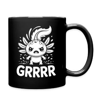 Grump Axolotl - Full Colour Mug - black - Right