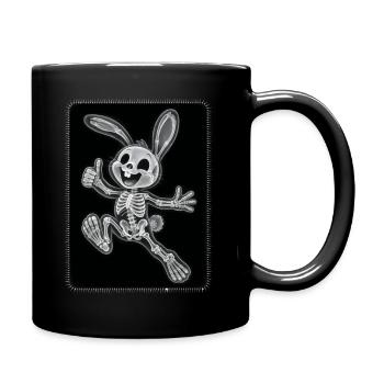 Squelette de lapin à rayons X Drôle de design d’Halloween - Mug uni - noir - Droite