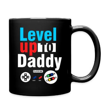 Chemise Monte de niveau jusqu’à Papa Gamer - Mug uni - noir - Droite