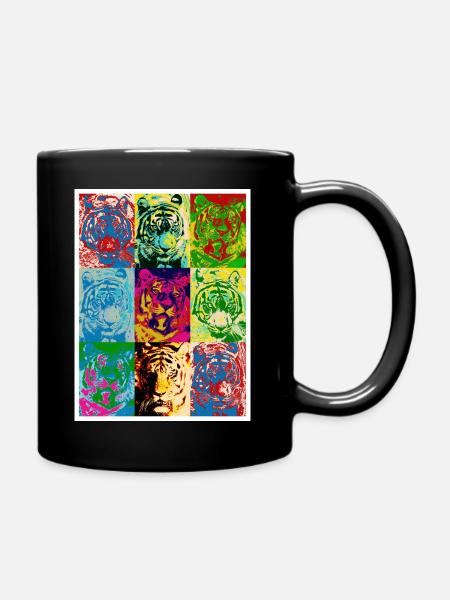 Tiger_4 - Full Colour Mug - black
