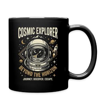 Cosmic Explorer - Tasse einfarbig - Schwarz - Rechts