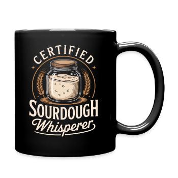 Certified Sourdough Whisperer - Full Colour Mug - black - Right