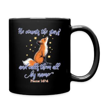 Fuchs Christlich - Tasse einfarbig - Schwarz - Rechts