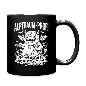 Minimalist Blood Drop Horror Design - Full Colour Mug - black - Right