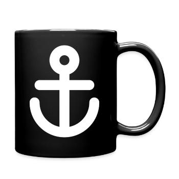 Voile - Mug uni - noir - Droite