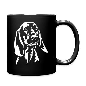 Redbone Coonhound Head « Édition noire » - Mug uni - noir - Droite