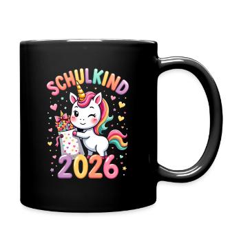 School Child 2026 School Enrollment 2026 Back to School - Full Colour Mug - black - Right