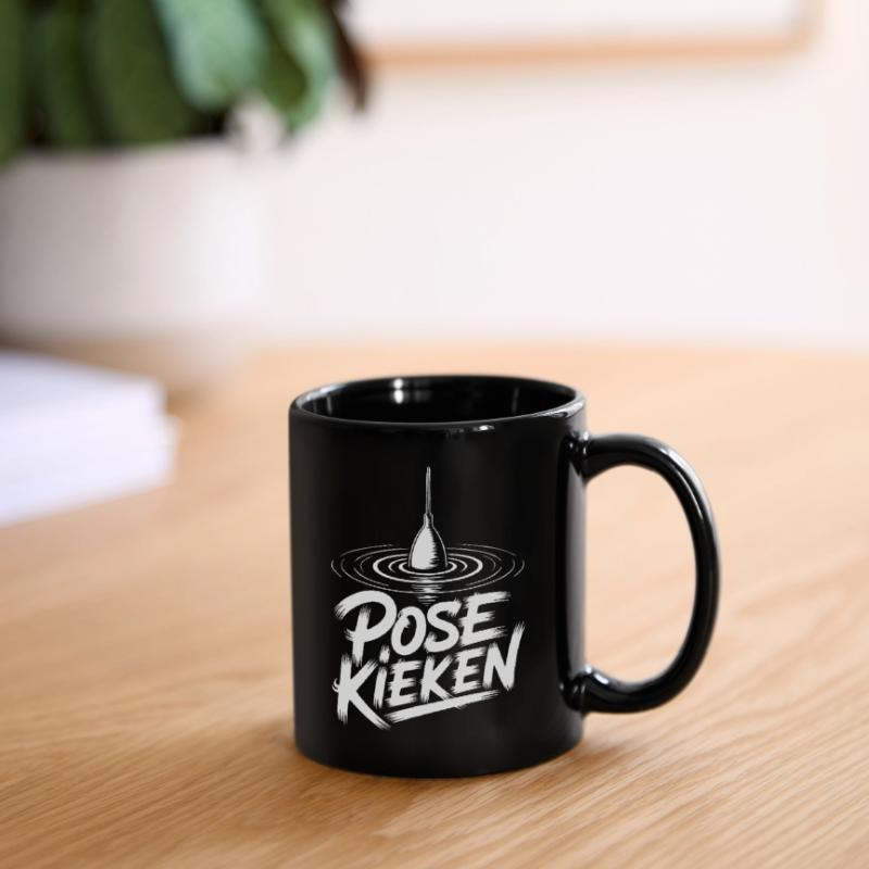 Conception de la posture du pêcheur Mug uni