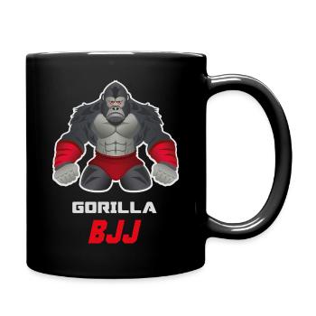 Conception de bêtes grappinantes de BJJ gorille - Mug uni - noir - Droite