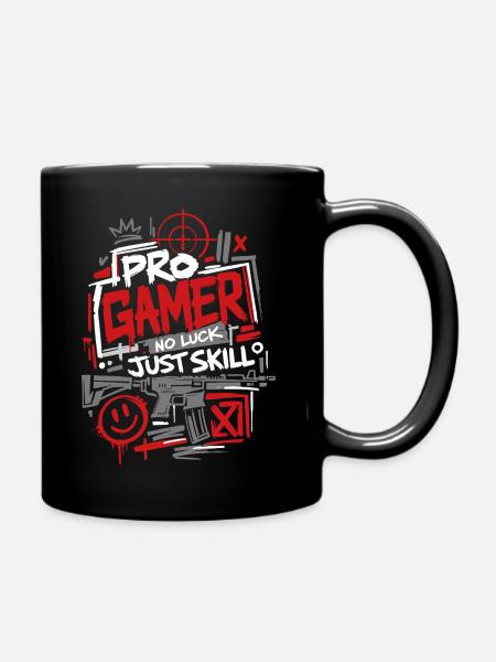 Pro Gamer One Shot Win - Tasse einfarbig - Schwarz