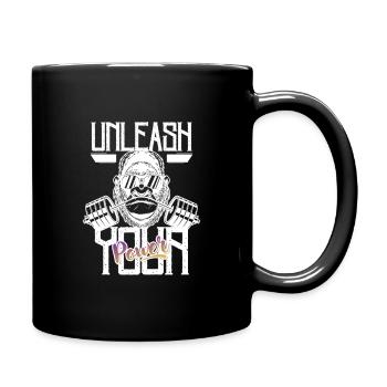 Entfessle Kraft auf der Bühne - Tasse einfarbig - Schwarz - Rechts