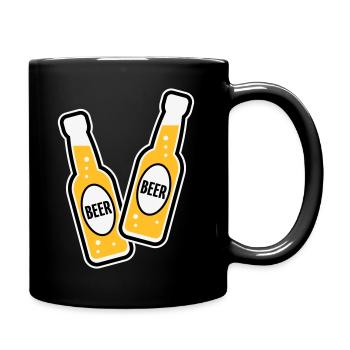 2 Grillage des bouteilles de bière (Beery / POS 3C) - Mug uni - noir - Droite
