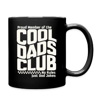 Papa Geschenk Vatertag - Cool Dads Club - Tasse einfarbig - Schwarz - Rechts